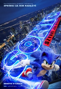 Plakat filmu Sonic. Szybki jak błyskawica